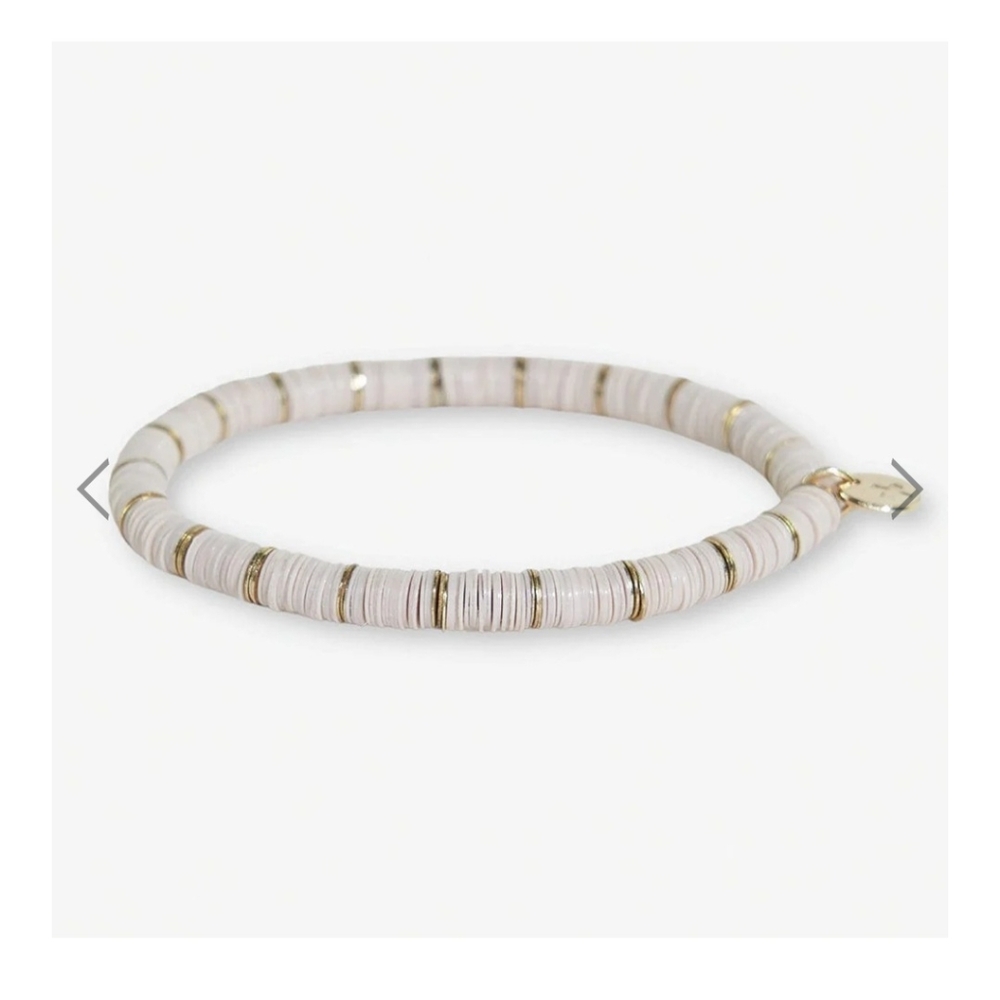 NWT Ink + Alloy "Grace" cream stretch bracelet
